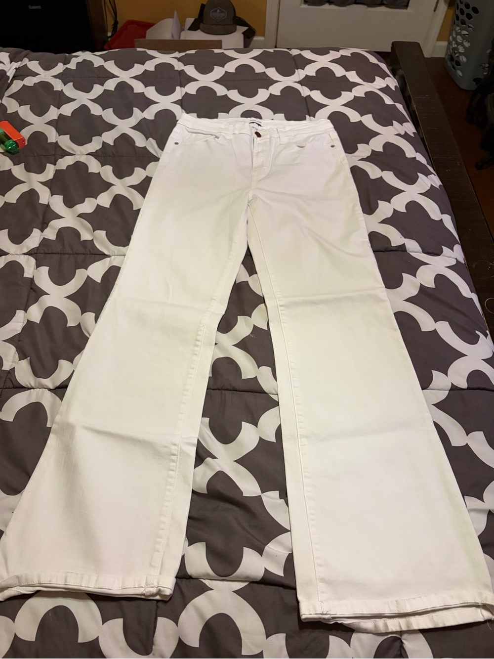 Sneak Peek White Boot-Cut Jeans